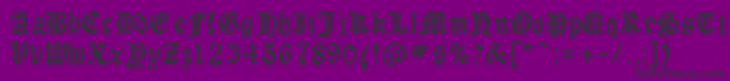 GotCond Font – Black Fonts on Purple Background