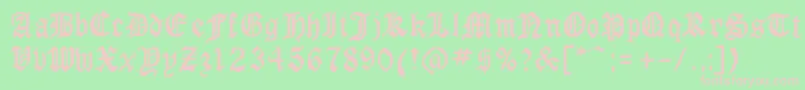 GotCond Font – Pink Fonts on Green Background