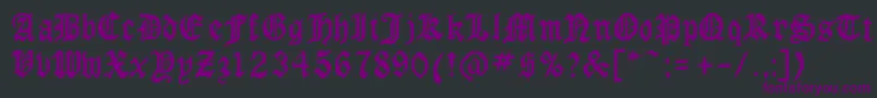 GotCond Font – Purple Fonts on Black Background