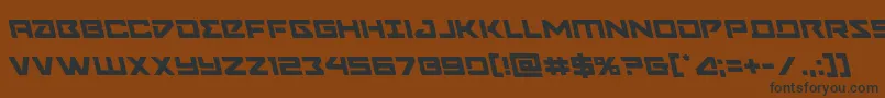 Navycadetleft Font – Black Fonts on Brown Background