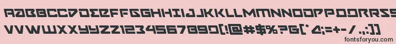 Navycadetleft Font – Black Fonts on Pink Background