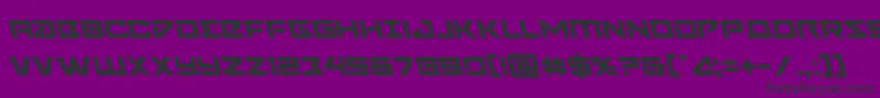 フォントNavycadetleft – 紫の背景に黒い文字