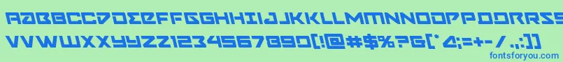 Navycadetleft Font – Blue Fonts on Green Background