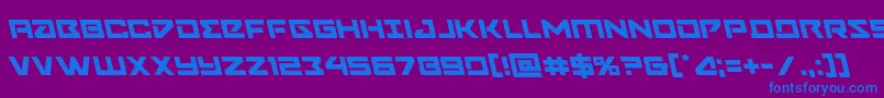 Шрифт Navycadetleft – синие шрифты на фиолетовом фоне
