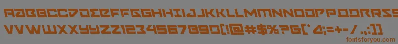 Navycadetleft Font – Brown Fonts on Gray Background
