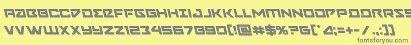 Navycadetleft Font – Gray Fonts on Yellow Background