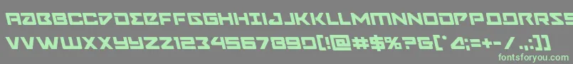 Navycadetleft Font – Green Fonts on Gray Background