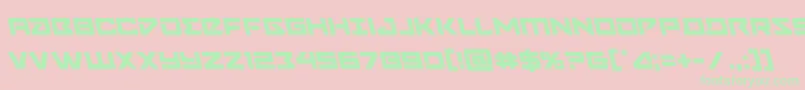 Navycadetleft Font – Green Fonts on Pink Background