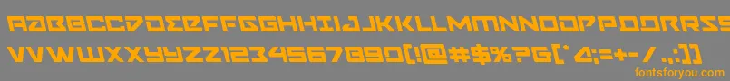 Navycadetleft Font – Orange Fonts on Gray Background