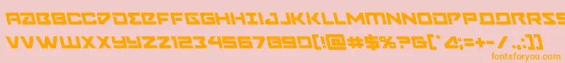 Navycadetleft Font – Orange Fonts on Pink Background