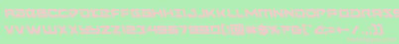 Navycadetleft Font – Pink Fonts on Green Background