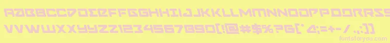Navycadetleft Font – Pink Fonts on Yellow Background