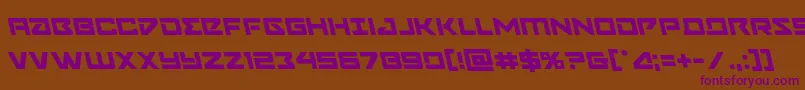 Navycadetleft Font – Purple Fonts on Brown Background