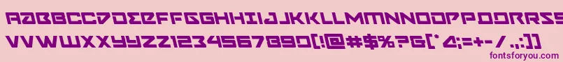 Navycadetleft Font – Purple Fonts on Pink Background