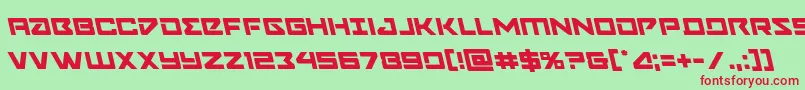 Navycadetleft Font – Red Fonts on Green Background