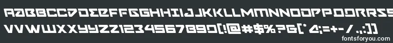 フォントNavycadetleft – 黒い背景に白い文字