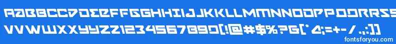 Navycadetleft Font – White Fonts on Blue Background