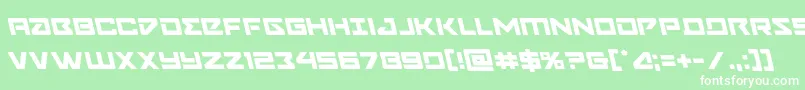 Navycadetleft Font – White Fonts on Green Background