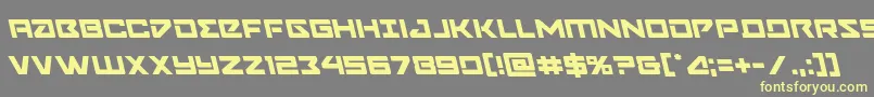フォントNavycadetleft – 黄色のフォント、灰色の背景