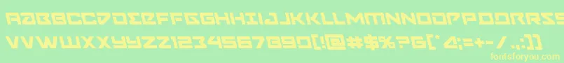 Шрифт Navycadetleft – жёлтые шрифты на зелёном фоне