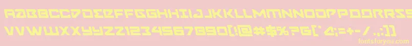 Navycadetleft Font – Yellow Fonts on Pink Background