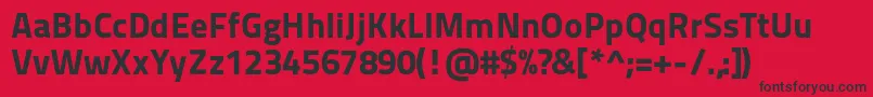 Titilliummaps29l999wt Font – Black Fonts on Red Background