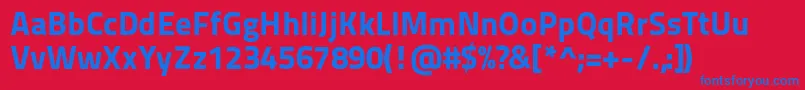 Titilliummaps29l999wt Font – Blue Fonts on Red Background