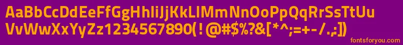 Titilliummaps29l999wt Font – Orange Fonts on Purple Background