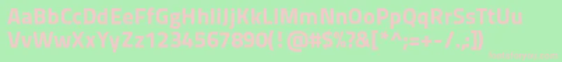 Titilliummaps29l999wt Font – Pink Fonts on Green Background