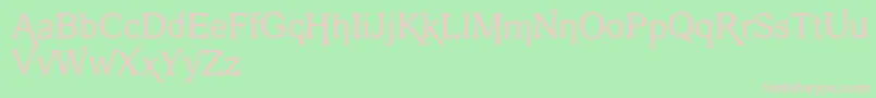 フォントVengeance – 緑の背景にピンクのフォント