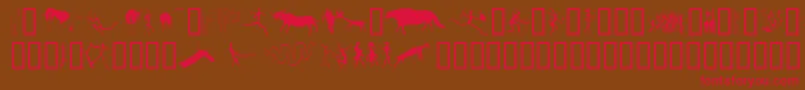 SlRockArt Font – Red Fonts on Brown Background