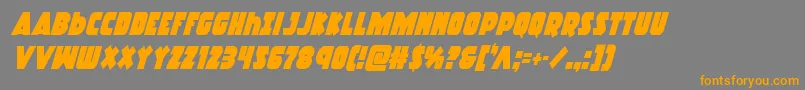 Racketsquadcondital Font – Orange Fonts on Gray Background