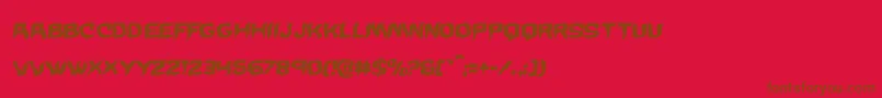 Wickermanwarpital Font – Brown Fonts on Red Background