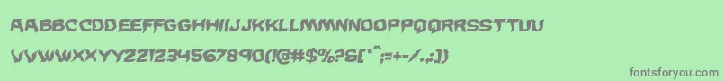 Wickermanwarpital Font – Gray Fonts on Green Background