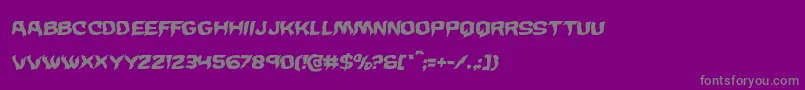 Wickermanwarpital Font – Gray Fonts on Purple Background