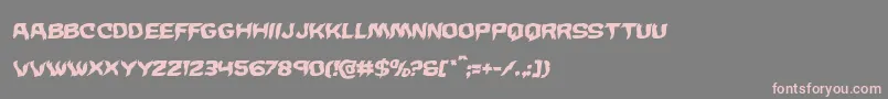 Wickermanwarpital Font – Pink Fonts on Gray Background