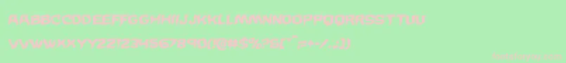 Wickermanwarpital Font – Pink Fonts on Green Background