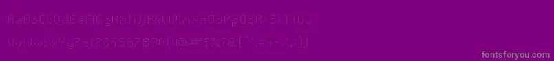 GalacticasUltralight-Schriftart – Graue Schriften auf violettem Hintergrund