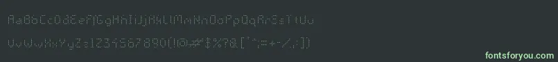 GalacticasUltralight-fontti – vihreät fontit mustalla taustalla