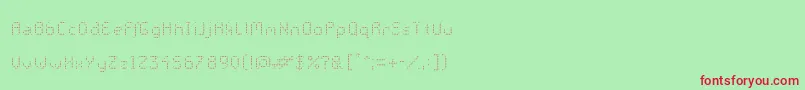 GalacticasUltralight Font – Red Fonts on Green Background