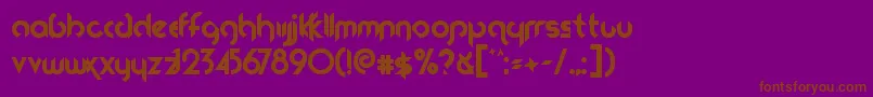 Fireflies Font – Brown Fonts on Purple Background
