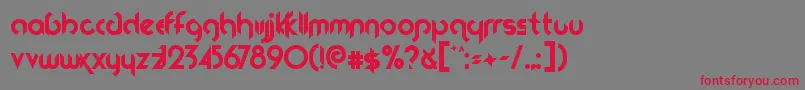 Fireflies Font – Red Fonts on Gray Background
