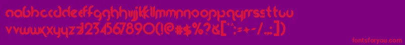 Fireflies Font – Red Fonts on Purple Background