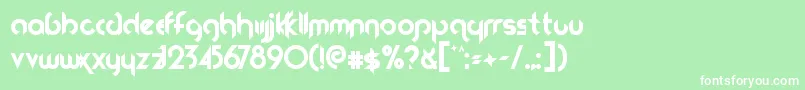 Fireflies Font – White Fonts on Green Background