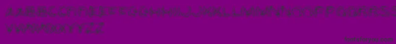 WaterAndGasoline-Schriftart – Schwarze Schriften auf violettem Hintergrund