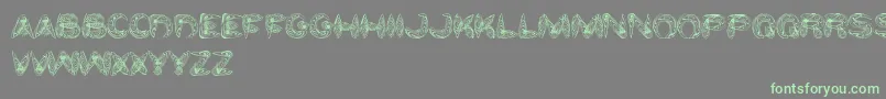 WaterAndGasoline Font – Green Fonts on Gray Background