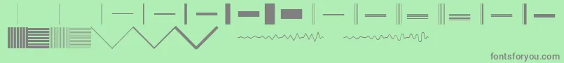 BunchRegular Font – Gray Fonts on Green Background