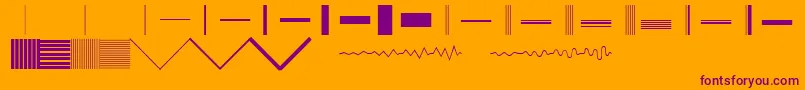 fuente BunchRegular – Fuentes Moradas Sobre Fondo Naranja