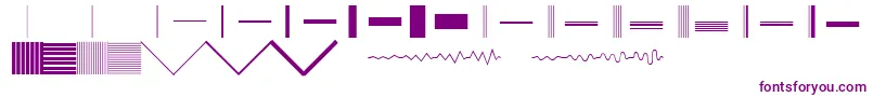 BunchRegular Font – Purple Fonts on White Background