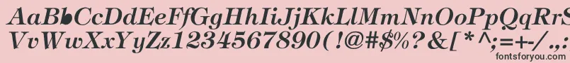 Stephanie Font – Black Fonts on Pink Background